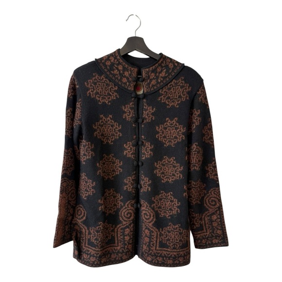 Peruvian Hand Loomed Alpaca Wool Suri Coat - Size Large - Picture 2 of 12